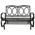 Outdoor Patio Cushioned Rocking Bench Loveseat