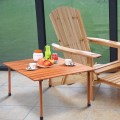 Folding Wooden Camping Roll Up Table with Carrying Bag for Picnics and Beach - Gallery View 6 of 12