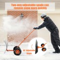 Adjustable Wheeled Snow Pusher/Shovel Heavy
